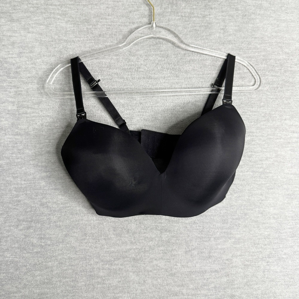 Auden Women Bra Black Nursing Size 38DDD Lightly Lined Wirefree